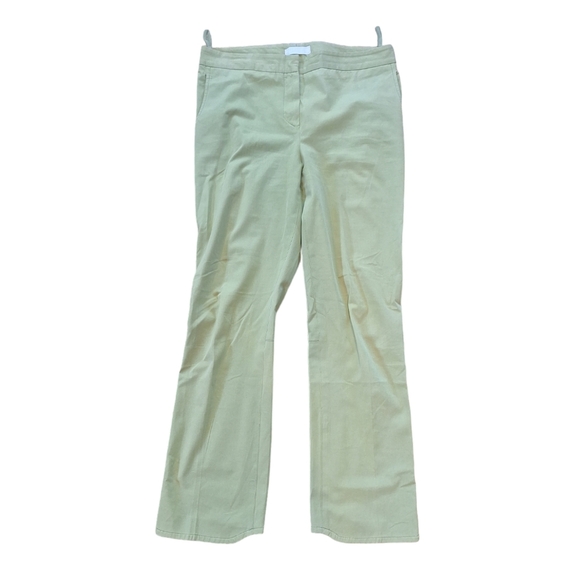 Prada Lime Green Lightweight Ankle Crop Pants 8 - Picture 1 of 10